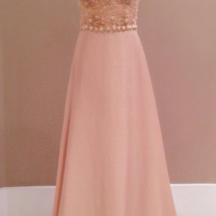 Prom Dresses, Coral Pink Lace Prom Dresses ,lace..