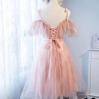 Homecoming Dresses,sweetheart Tulle Lace Short..