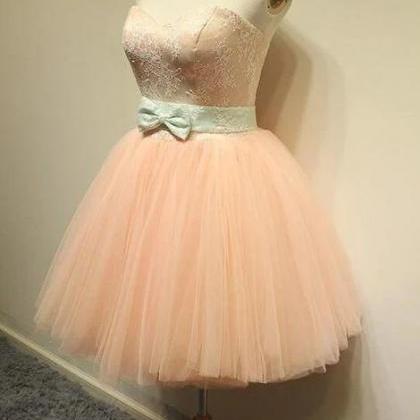Cute Lace And Tulle Knee Length Party..