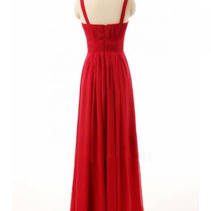 Red Prom Dress,v Neck Prom Dress,sexy Evening..