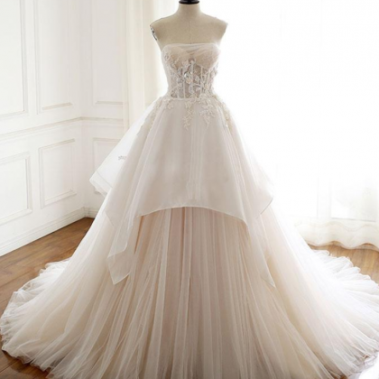 Prom Dresses,tulle Lace Long Prom Dress, Tulle..