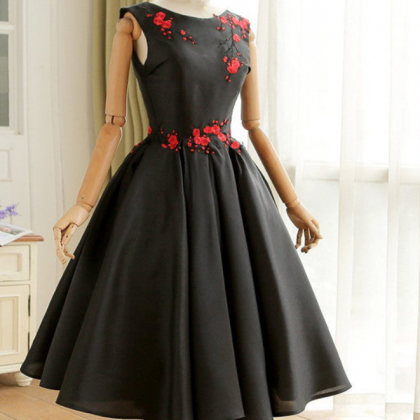 Homecoming Dresses,vintage Style Tea Length..