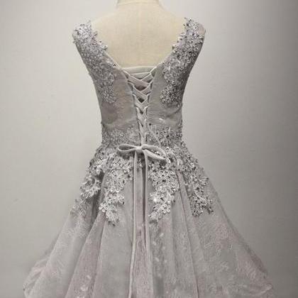 Lace Short Homecoming Dresses, Charming Party..