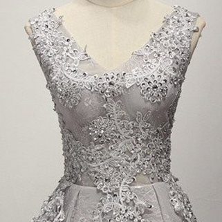 Lace Short Homecoming Dresses, Charming Party..
