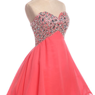 Charming And Lovely Ball Gown Chiffon Short Prom..