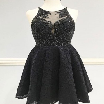 Homecoming Dress Lace, Lace Black Homecoming..
