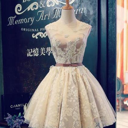 Cute Lace Short Prom Dress,evening Dress