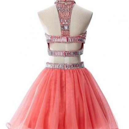 Gorgeous 2 Pieces Homecoming Dresses,beading..