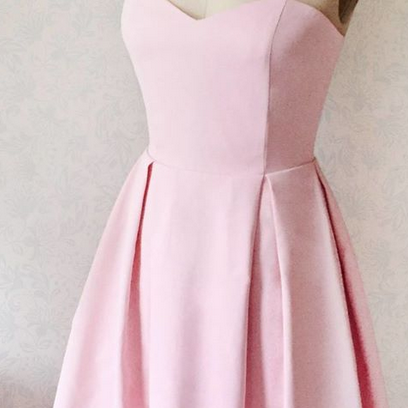 Charming Prom Dress, A Line Pink Short Homecoming..