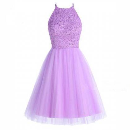 Lilac Short Graduation Dresses