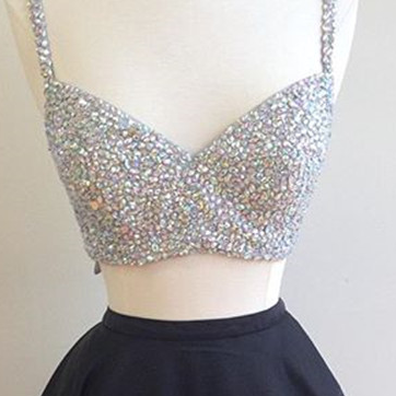 Sexy Prom Dress,cute Prom Gown,two Piece Prom..