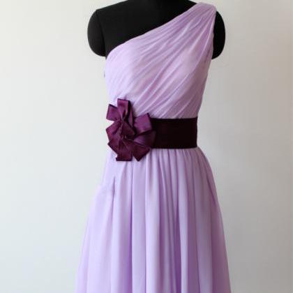 Lavender Prom Dresses,cute Chiffon Prom Dress,..