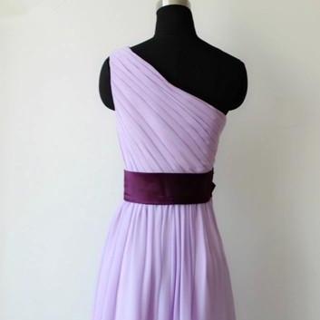 Lavender Prom Dresses,cute Chiffon Prom Dress,..