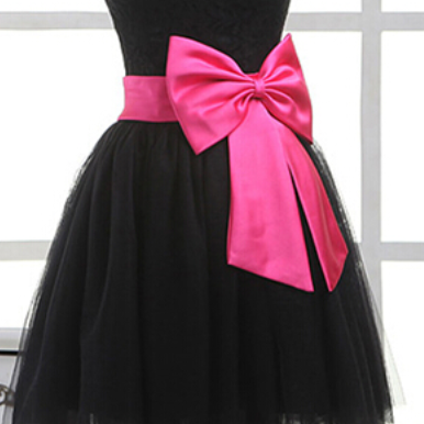 Black Prom Dresses,cute Tulle Prom Dress, Short..