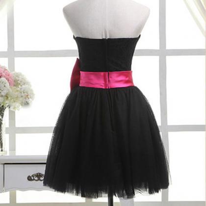 Black Prom Dresses,cute Tulle Prom Dress, Short..