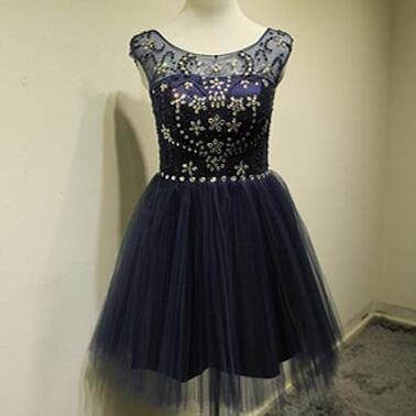 Royal Blue Prom Dresses,cute Tulle Prom Dress,..
