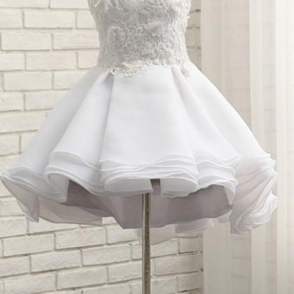 Cute Short Mini Organza Wedding Dresses,beautiful..
