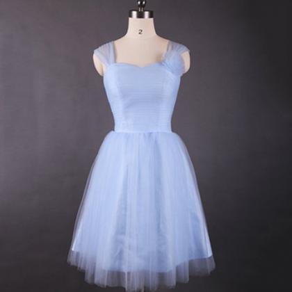 Vintage Light Sky Blue Bridesmaid Dresses,..