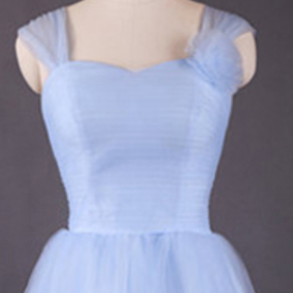 Vintage Light Sky Blue Bridesmaid Dresses,..