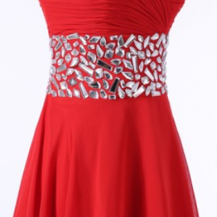 Fashion Red Prom Dresses,sweetheart Homecoming..