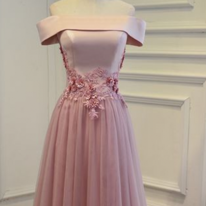 Sweetheart Tulle Off Shoulder Formal Prom Dress,..