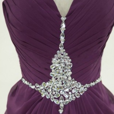 Elegant Vintage Chiffon Formal Prom Dress,..