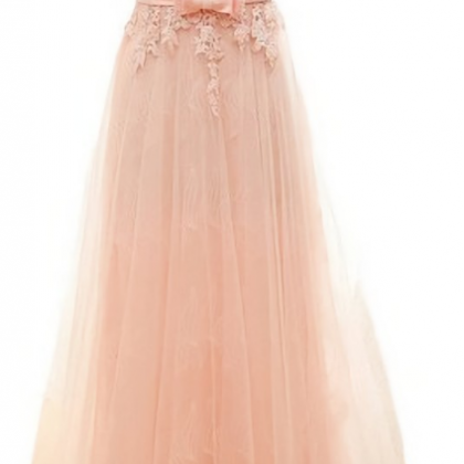 Elegant Sexy Lace Tulle A-line Formal Prom Dress,..