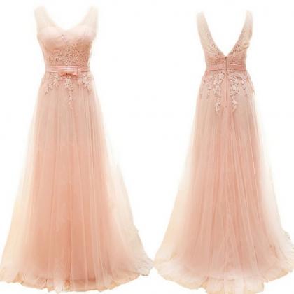 Elegant Sexy Lace Tulle A-line Formal Prom Dress,..