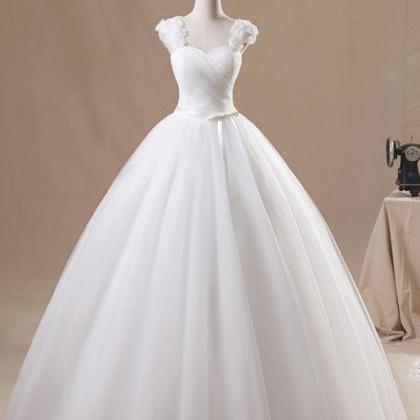 Elegant A Line Appliques Tulle Formal Prom Dress,..