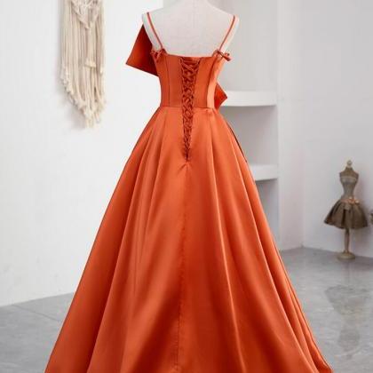 Elegant Sweetheart A-line Satin Formal Prom Dress,..