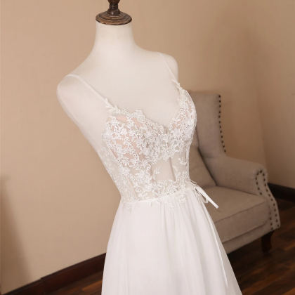 Elegant A-line Chiffon and Lace For..