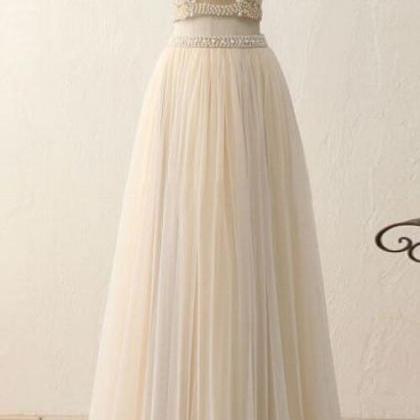 Elegant Simple Charming Two Piece Tulle Formal..