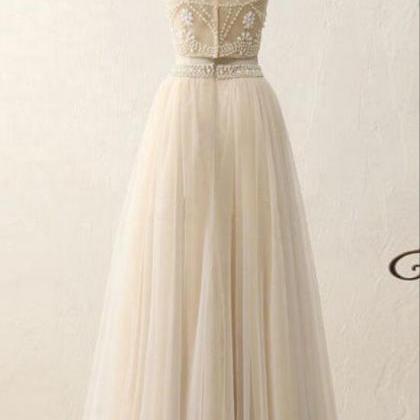 Elegant Simple Charming Two Piece Tulle Formal..