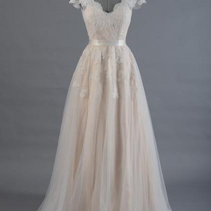 Lace Wedding Dress Wedding Dress Bridal Gown Cap..