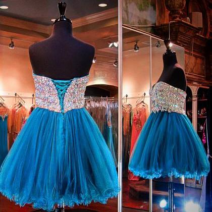 Charming Homecoming Dress Tulle Homecoming Dress..