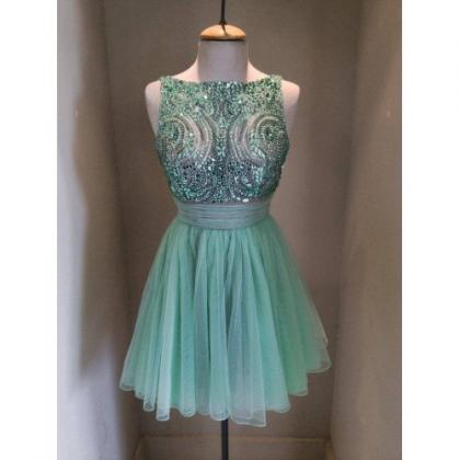 Eveing Dresses O-neck Homecoming Dress Tulle Prom..