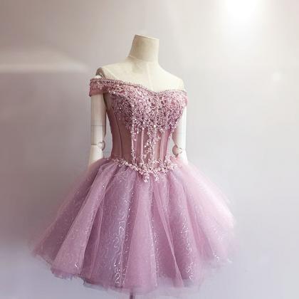 Eveing Dresses Appliques Homecoming Dress..