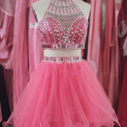 High Quality Style Two Piece Short Prom Dresses..
