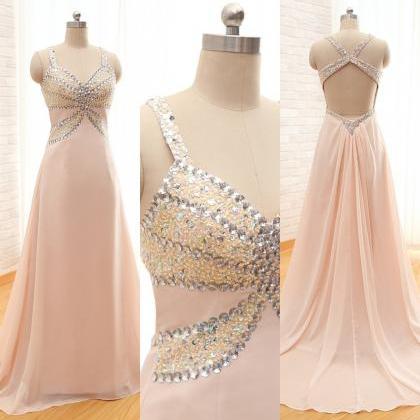 Custom Made Fashion Long Chiffon Prom Dresses ,A-line Sweetheart ...