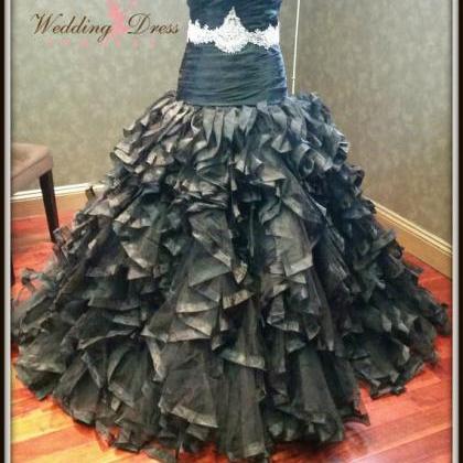 Elegant Gothic Wedding Dresses Vestidos De Novia..