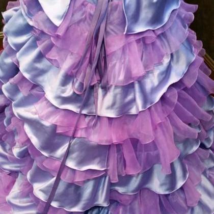 Elegant Real Image Gothic Purple Wedding Dresses..