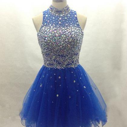Royal Blue, Homecoming Dress, Short Prom Dress,..