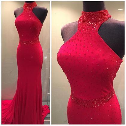 Red Prom Dresses,mermaid Prom Dress,prom..