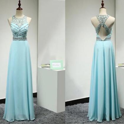 Light Blue Prom Dresses,prom Gowns,sparkle Prom..