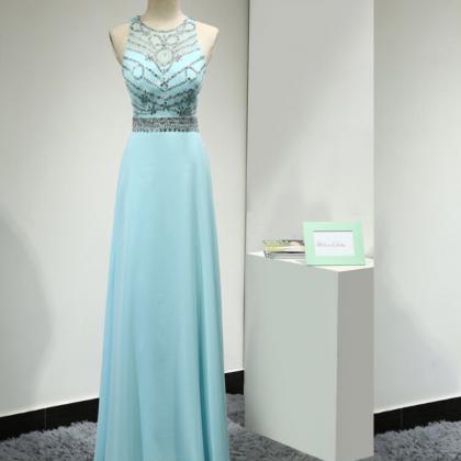 Light Blue Prom Dresses,prom Gowns,sparkle Prom..