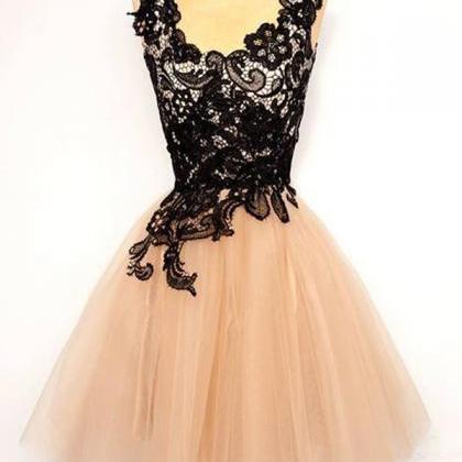 Short Homecoming Dress,tulle Homecoming Dress With..