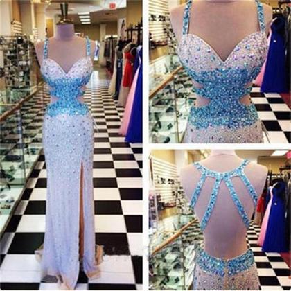 Mermaid Prom Dresses,prom Dress,slit Prom..
