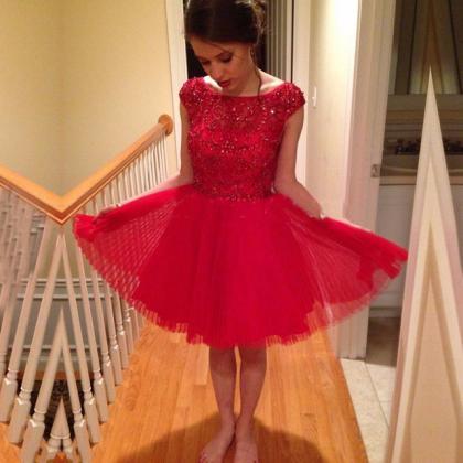 Homecoming Dress,2016 Homecoming Dress,red..