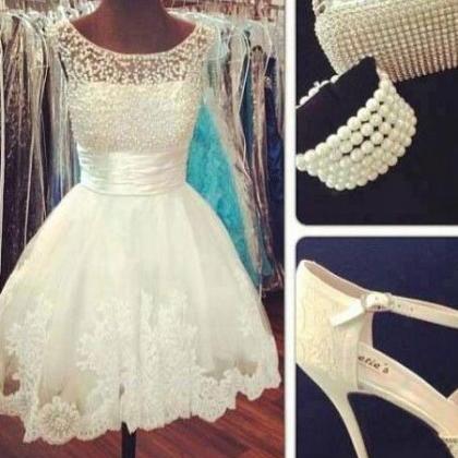 Homecoming Dress,lace Homecoming Gown,tulle..