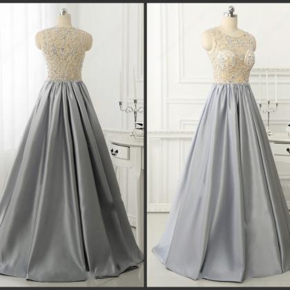 Prom Dresses,gray Prom Dress,formal Gown,prom..